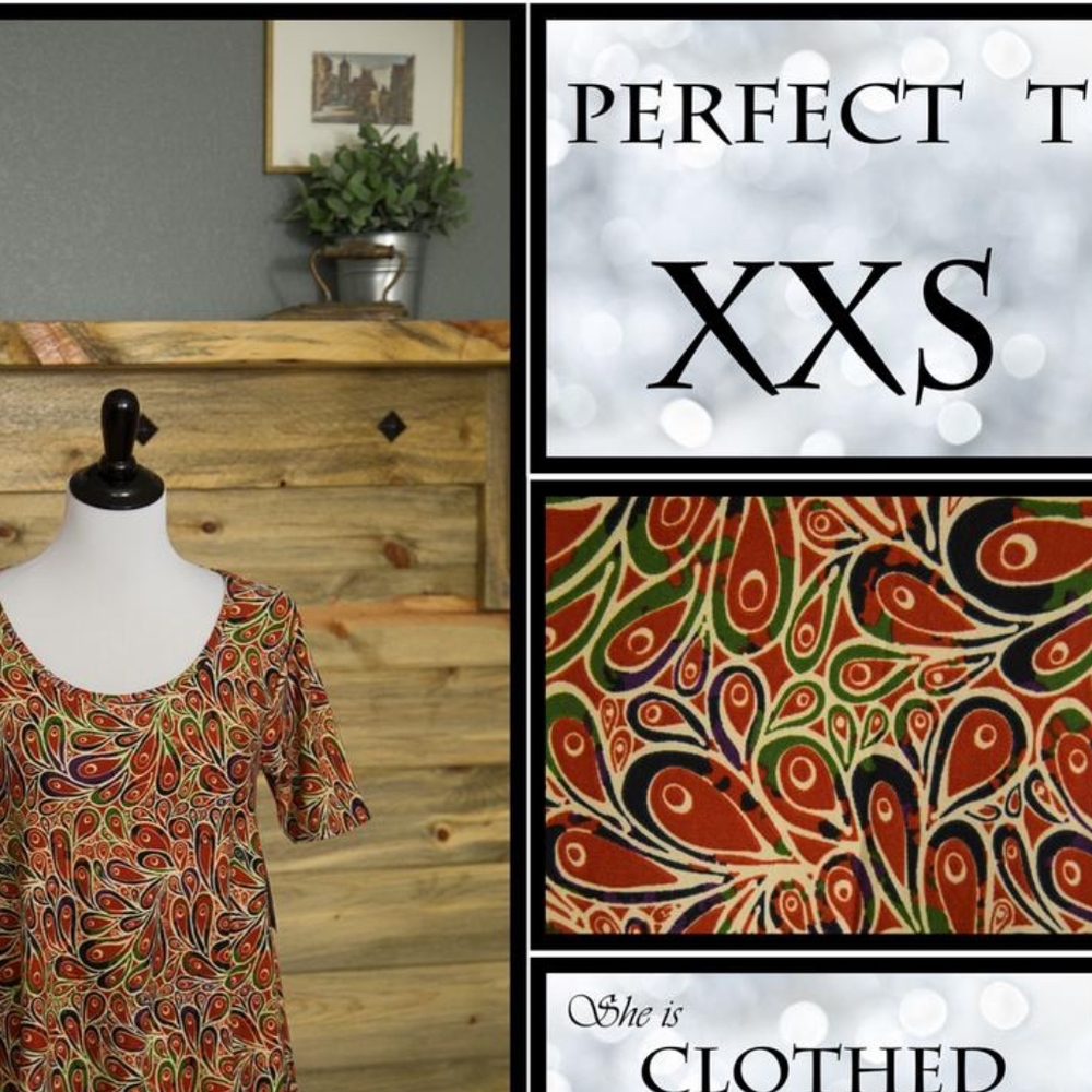LULAROE PERFECT Women Sz XXS MSRP $36 for $16 BNWT